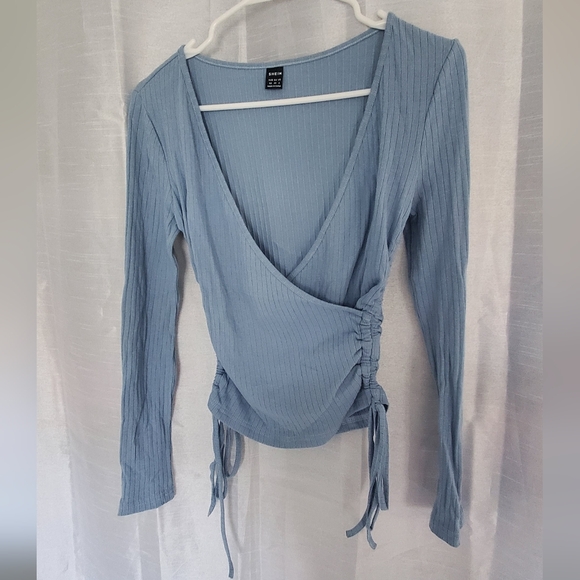 SHEIN Rouched Wrap Top | XS - Picture 1 of 3